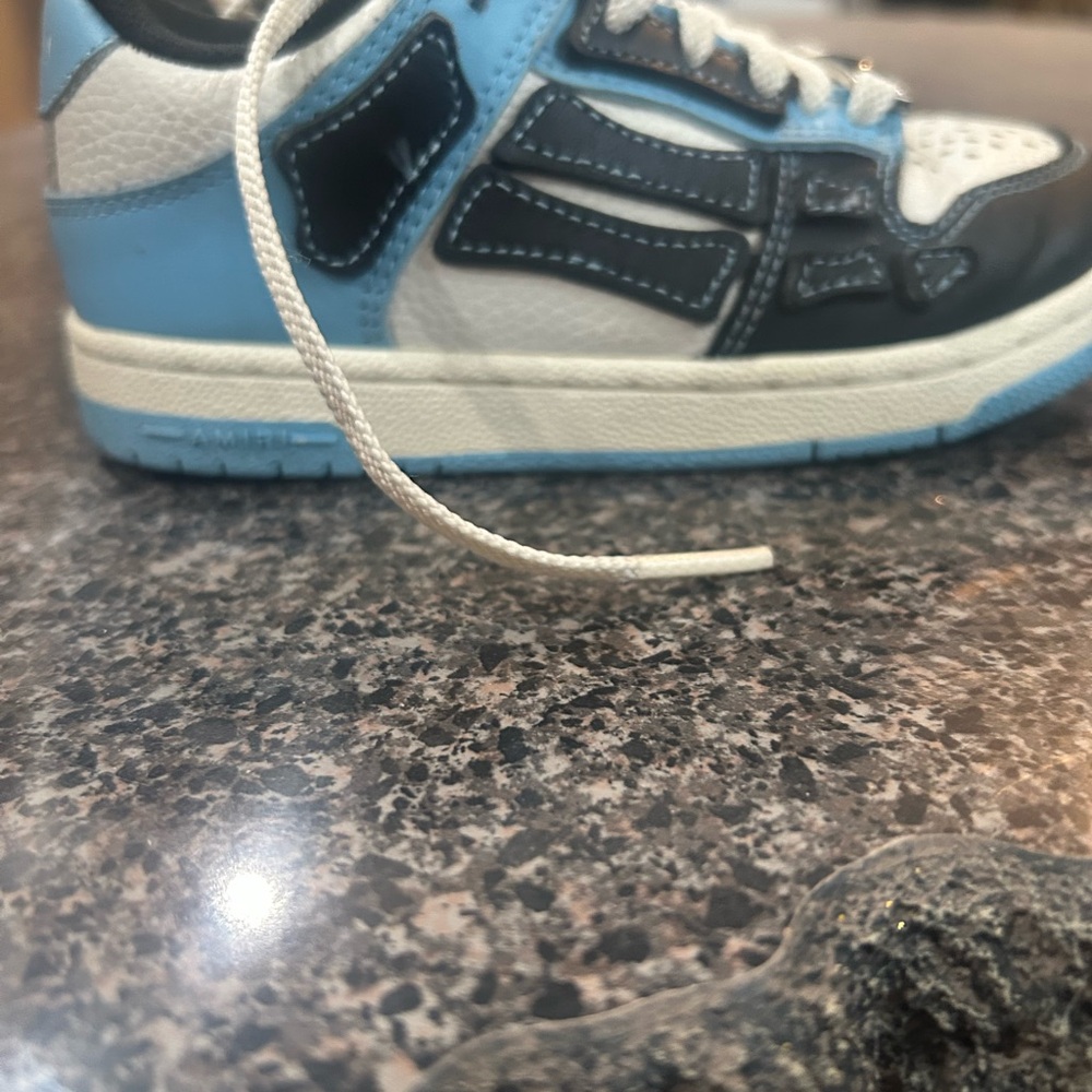 AMIRI Blue and Black Sneakers with Breathable Design